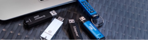 USB накопичувачі з паролем (апаратне шифрування) виробництва Kingston